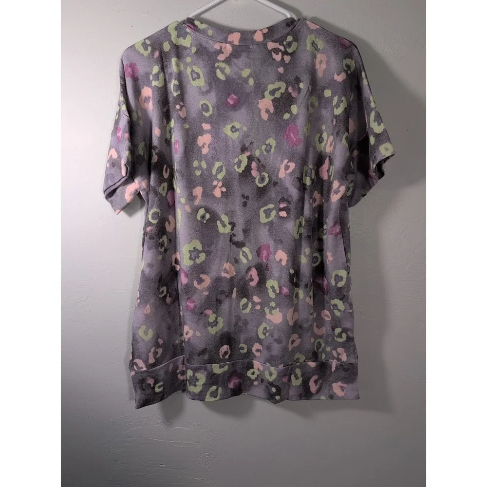 ODDY Gray Multicolor Pajama‎ Set Small NWOT